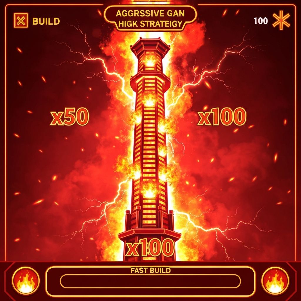 Агрессивная стратегия в Tower Rush — высокие множители